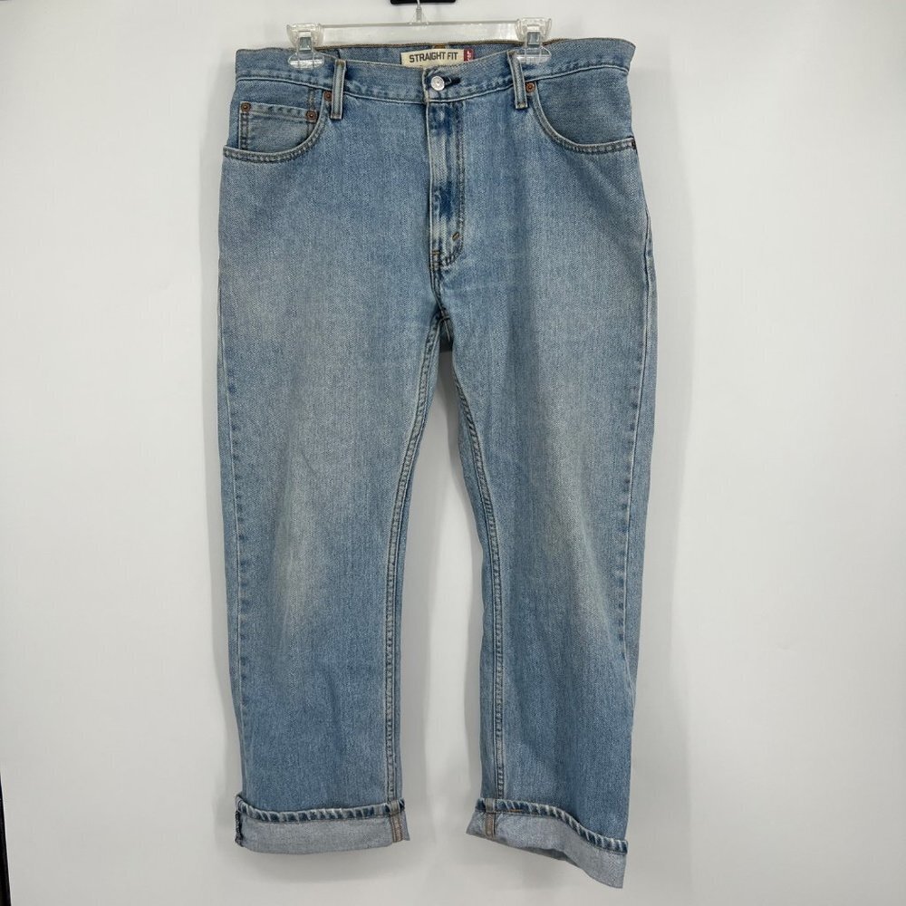 Levi's 505 36 x 30 Vintage Mens jeans denim light wash cotton blue